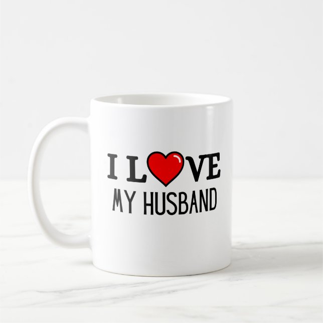 I love my husband coffee mug (Left)