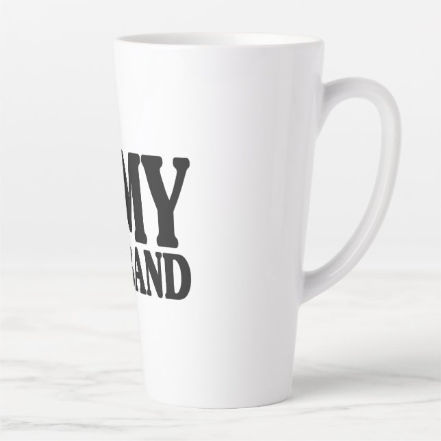 I Love My Husband - Cute Matching Gift For Women Latte Mug (Right)