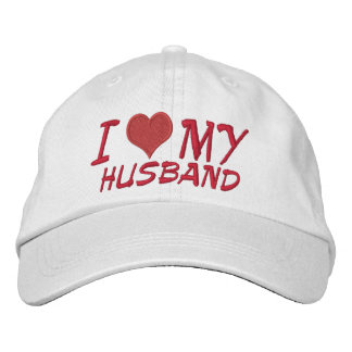 I Love My Husband Embroidered Hat