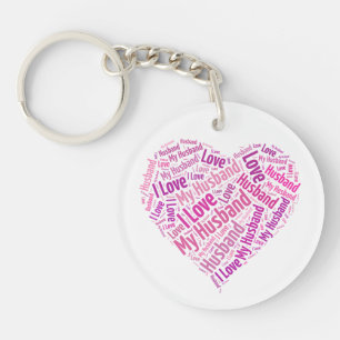 I Love My Husband Key Ring