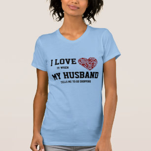 I Love My Husband Ladies T T-Shirt