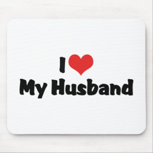 I Love My Husband Mouse Mat