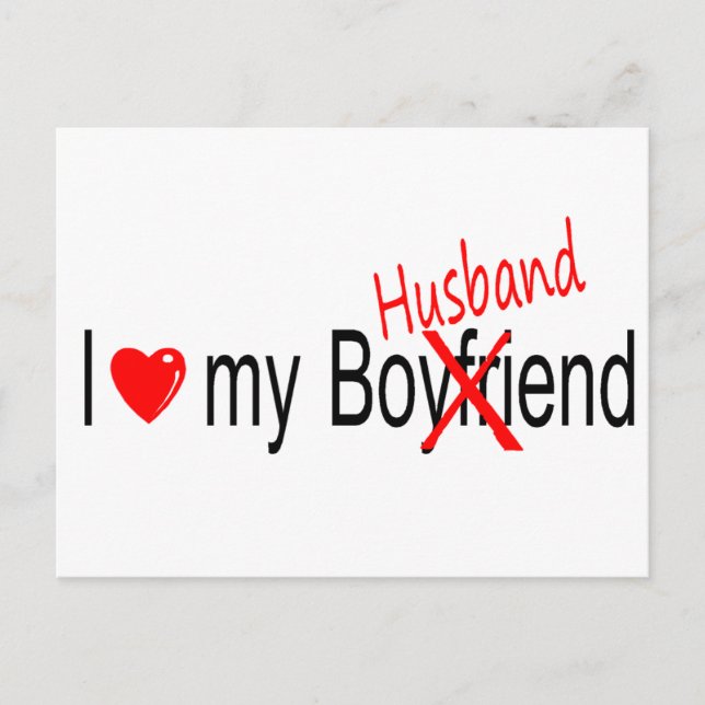 I Love My Husband Postcard (Front)