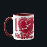 I Love My Husband red - heart Mug<br><div class="desc">I Love My Husband red - heart</div>