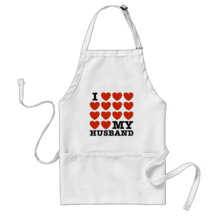 I Love My Husband Standard Apron