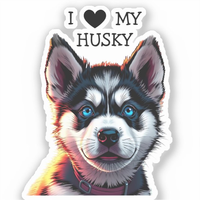 I Love My Husky  (Front)