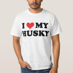 I Love My Husky T-Shirt