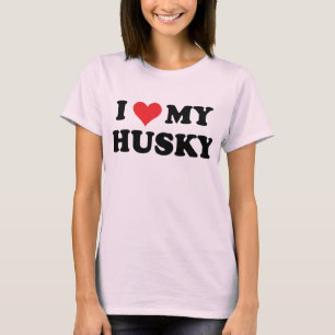 I Love My Husky T-Shirt