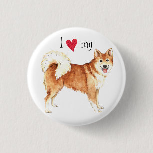 I Love my Icelandic Sheepdog 3 Cm Round Badge