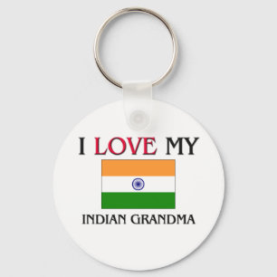 I Love My Indian Grandma Key Ring