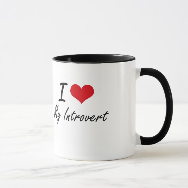 I Love My Introvert Mug (Right)