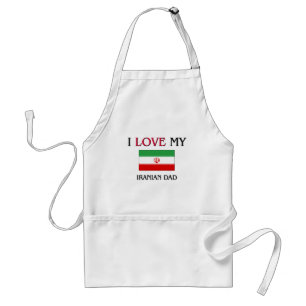 I Love My Iranian Dad Standard Apron