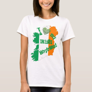 I Love my Irish Boyfriend Ireland Map T-Shirt