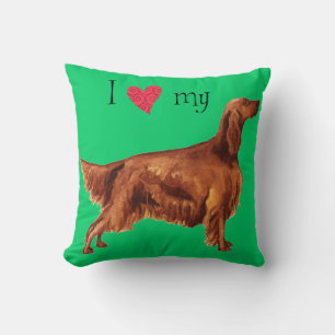 I Love my Irish Setter Cushion