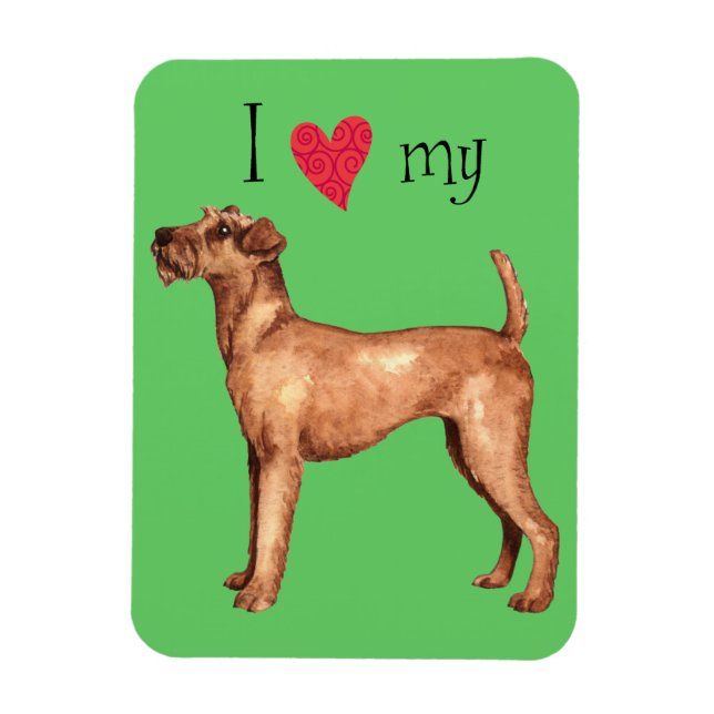 I Love my Irish Terrier Magnet (Vertical)