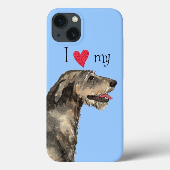 I Love my Irish Wolfhound Case-Mate iPhone Case (Back)