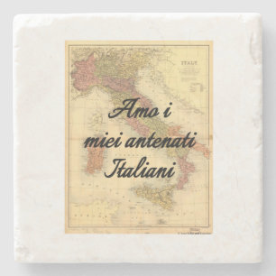 I Love My Italian Ancestors   Custom Coasters