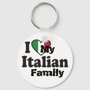 I Love My Italian Family Key Ring