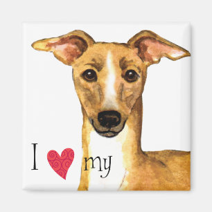 I Love my Italian Greyhound Magnet