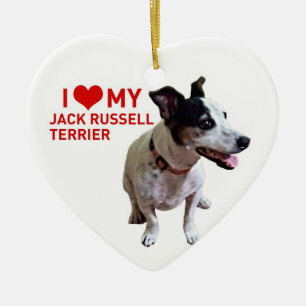 I love my Jack Russell Terrier Ceramic Tree Decoration