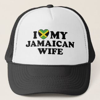 I Love My Jamaican Wife Trucker Hat