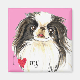 I Love my Japanese Chin Magnet