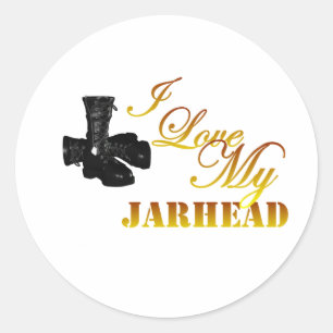 I Love My Jarhead 4 Classic Round Sticker