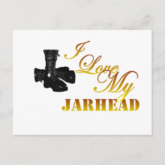 I Love My Jarhead 4 Postcard