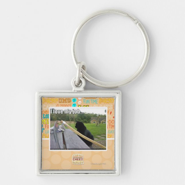 I love my job key ring (Front)