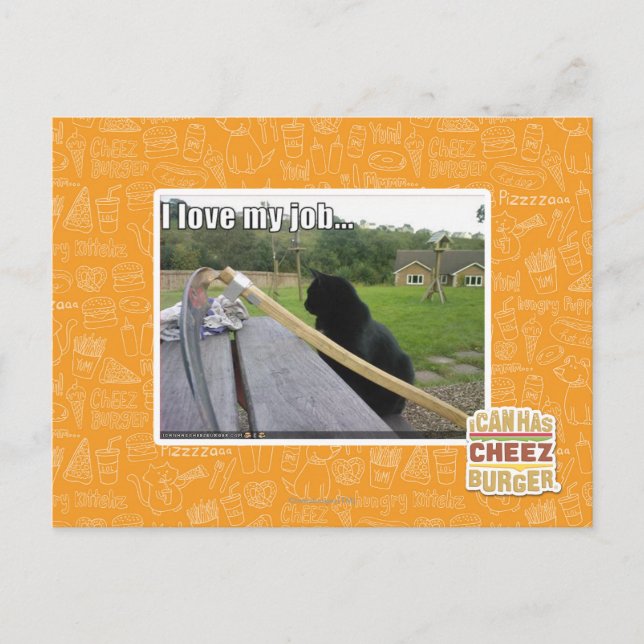 I love my job postcard (Front)