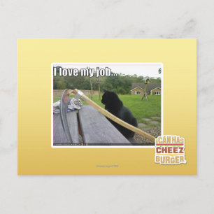 I love my job postcard