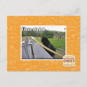 I love my job postcard