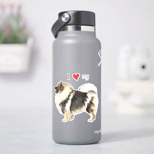 I Love my Keeshond Vinyl Sticker