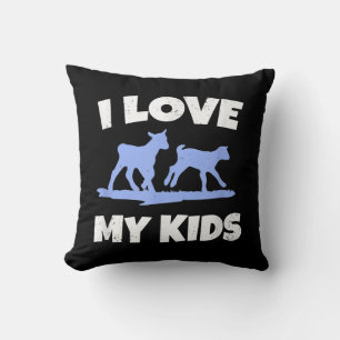 I Love My Kids For A Goat Farmer Gift Cushion
