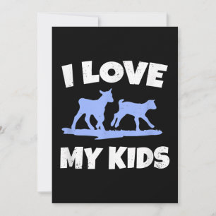 I Love My Kids For A Goat Farmer Gift Holiday Card