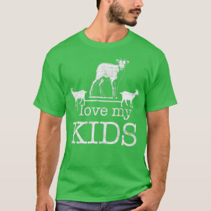 I Love My Kids Goat (2) T-Shirt