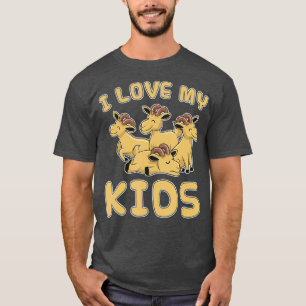 I Love My Kids Goat T-Shirt
