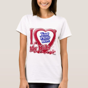 I Love My Kids red heart - photo T-Shirt