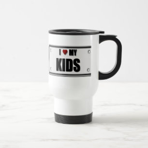 I Love My Kids Travel Mug