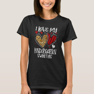 I Love My Kindergarten Sweeties Valentines Day Tea T-Shirt