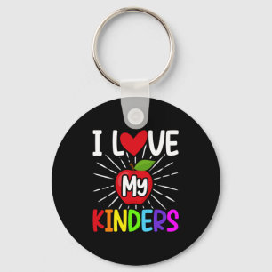 I Love My Kinders Back To School Key Ring