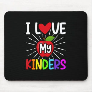 I Love My Kinders Back To School Mouse Mat