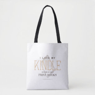 I Love My Kindle Tote Bag