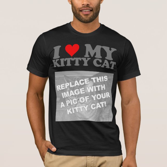I Love My Kitty Cat T-Shirt (Front)
