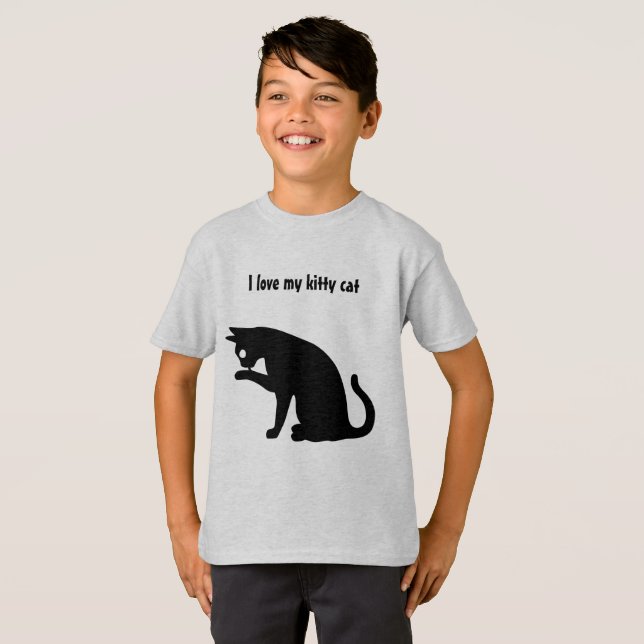 I love my kitty cat T-Shirt (Front Full)