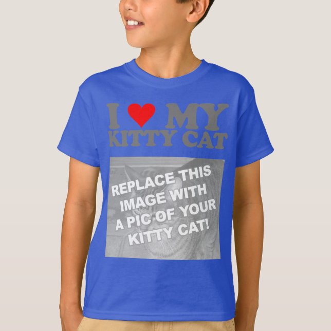 I Love My Kitty Cat T-Shirt (Front)