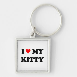 I Love My Kitty Key Ring