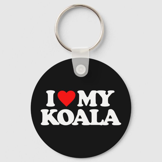 I LOVE MY KOALA KEY RING (Front)