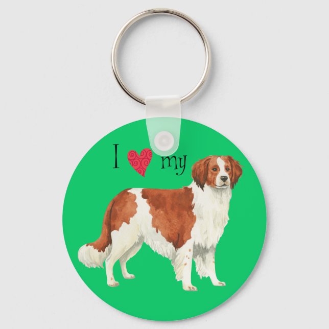 I Love my Kooikerhondje Key Ring (Front)