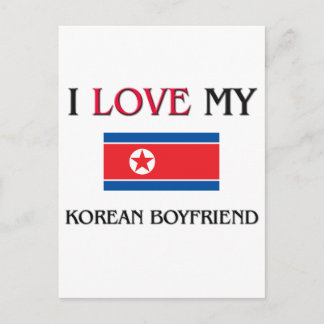 I Love My Korean Boyfriend Postcard